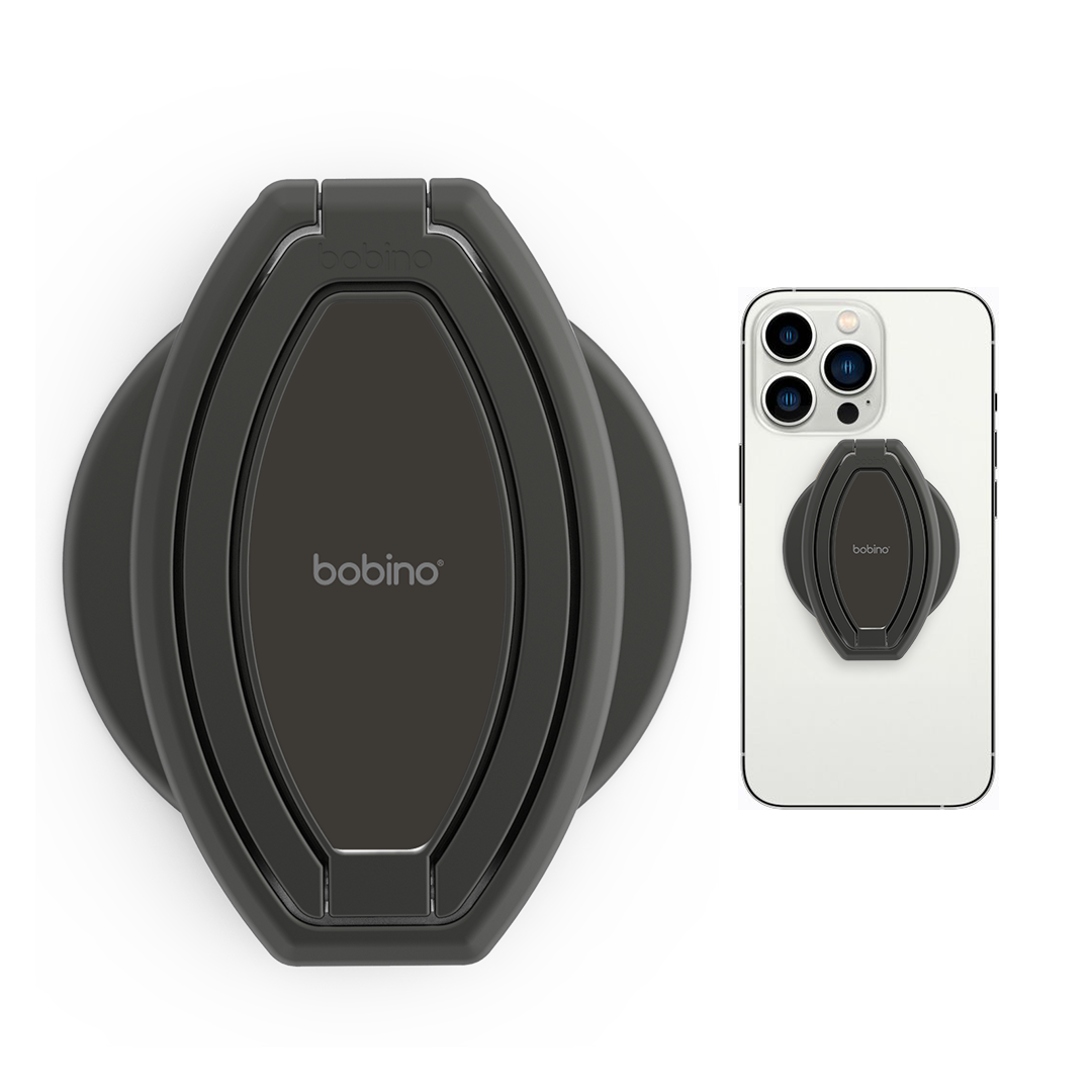 KickFlip - The World's Best Phone Stand - Watch and record at any angle - Black