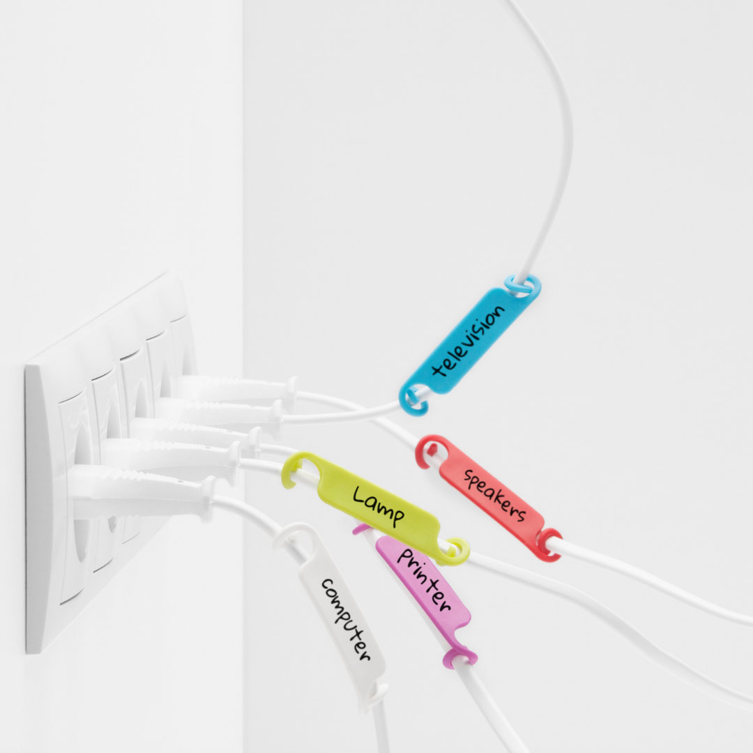 Cable Tags 10-Pack ~ never pull the wrong plug again